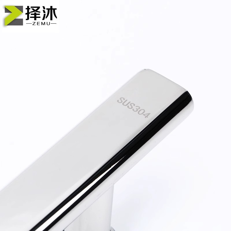 Shower room handle, bathroom glass door handle, sliding door, bathroom handle, 304 stainless steel, 440mm Specification drawing