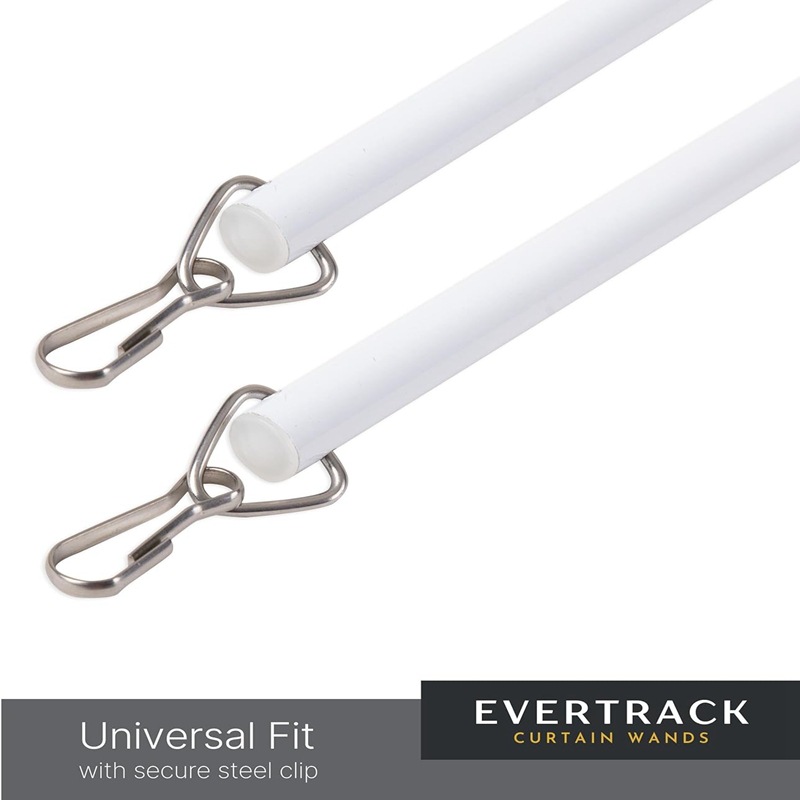 Curtain accessories: 43CM red gallbladder buckle transparent (white) rotating bar 2-piece set full figure