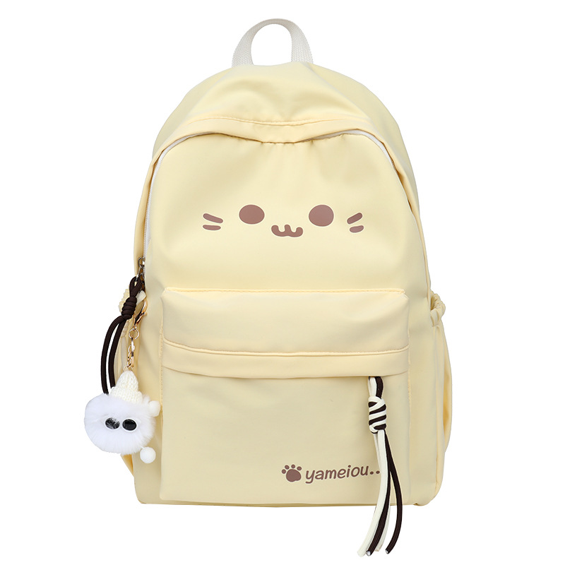 The new ins fresh, cute and versatile student schoolbag, large-capacity student casual backpack and backpack for girls Item Picture