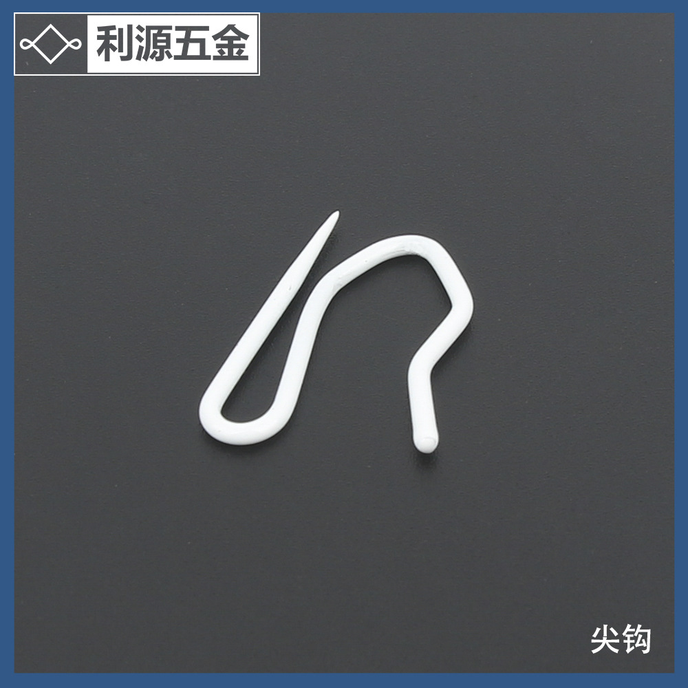 Source Head manufacturer's home curtain hanging rings, iron rings with pointed hooks, curtain iron sheet rings with ear rings, hanging rings Specification drawing