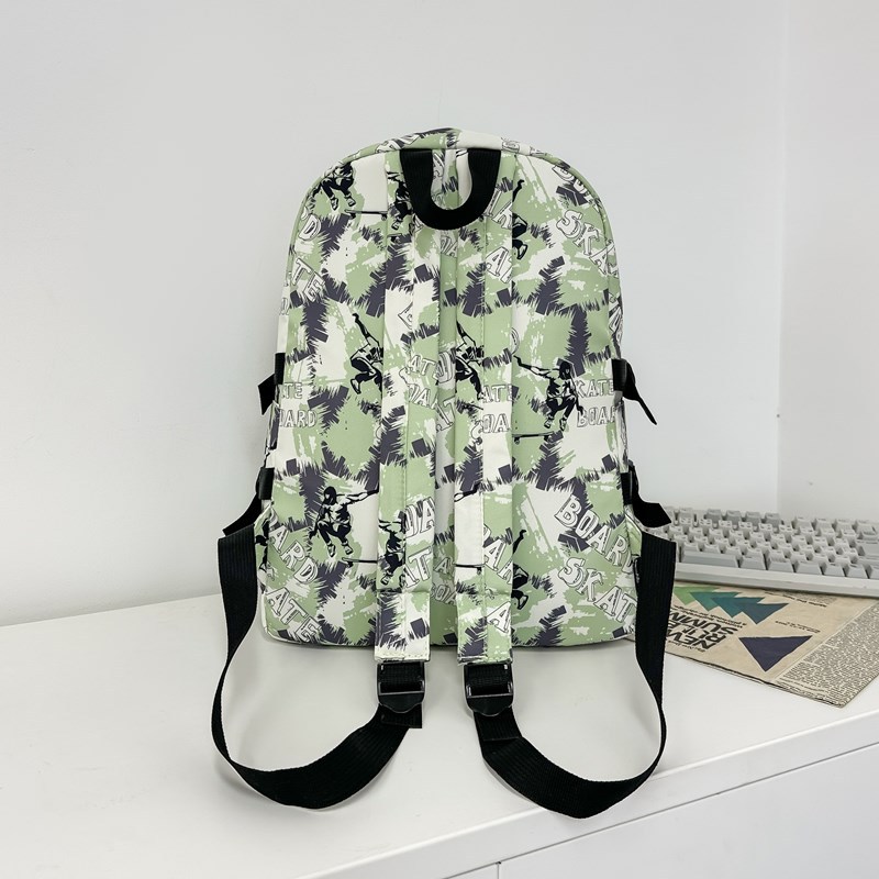 Men's Japanese-style versatile large-capacity casual travel bag, women's fashionable and cool schoolbag, college student couple backpack Specification drawing