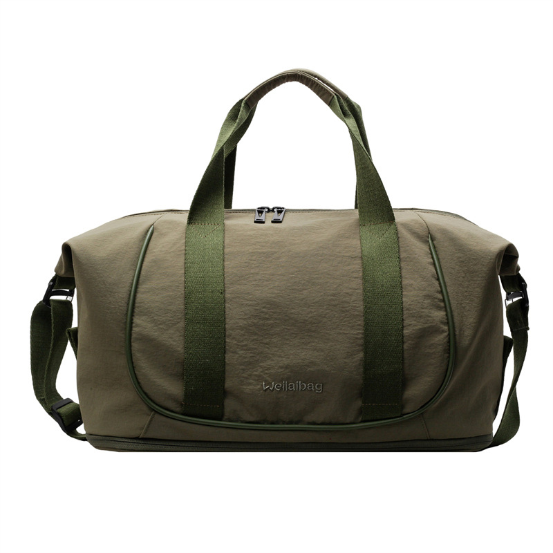 Expandable Yoga Fitness Bag 2025, New cross-border hand-held travel bag, lightweight outdoor activity canvas storage bag Item Picture