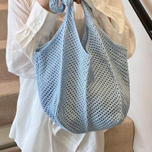 Spring and Summer beach bags, large-capacity commuter tote bags, women's 2025 new woven bags, fashionable underarm bags Specification drawing