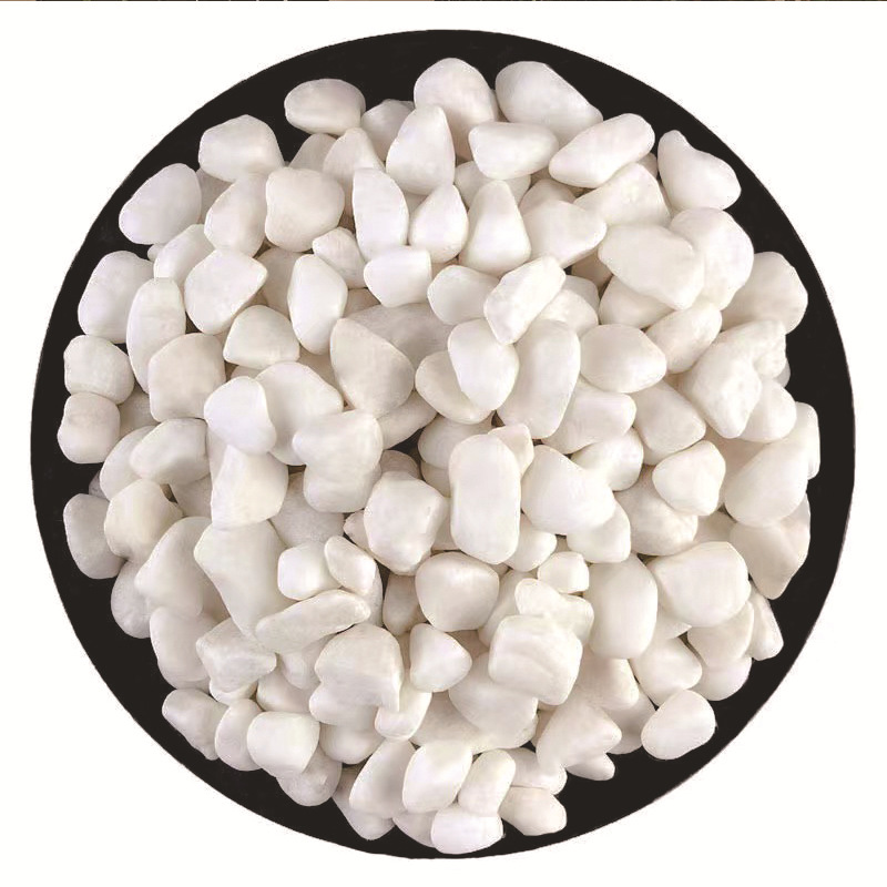 Pebbles, white pebbles, crushed stones, garden paving, courtyard decoration, white pebbles, dry landscape landscaping, white gravel Item Picture