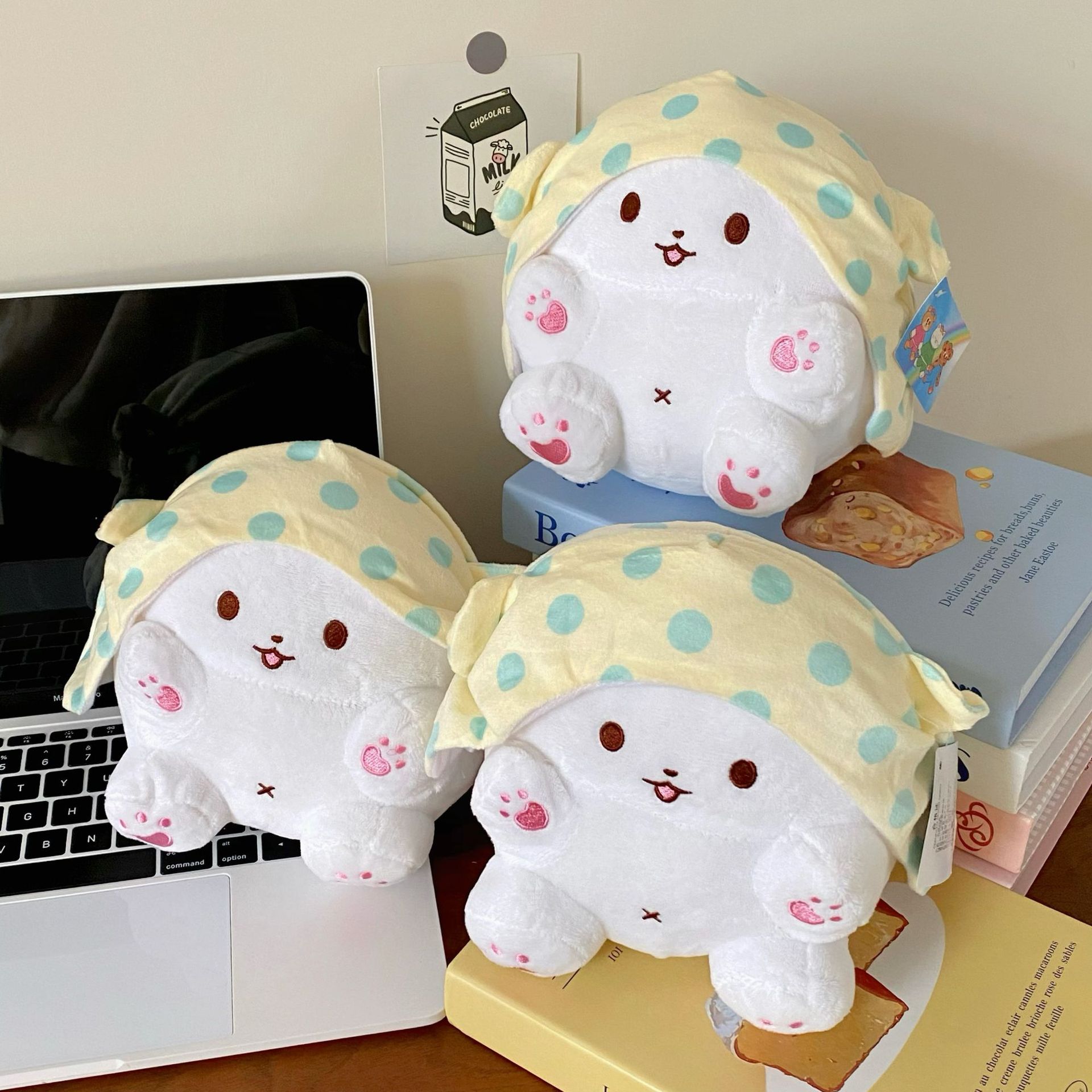 Cartoon blanket, bear plush toy pendant, Japanese-style cute doll, super soft children's companion toy doll details Picture