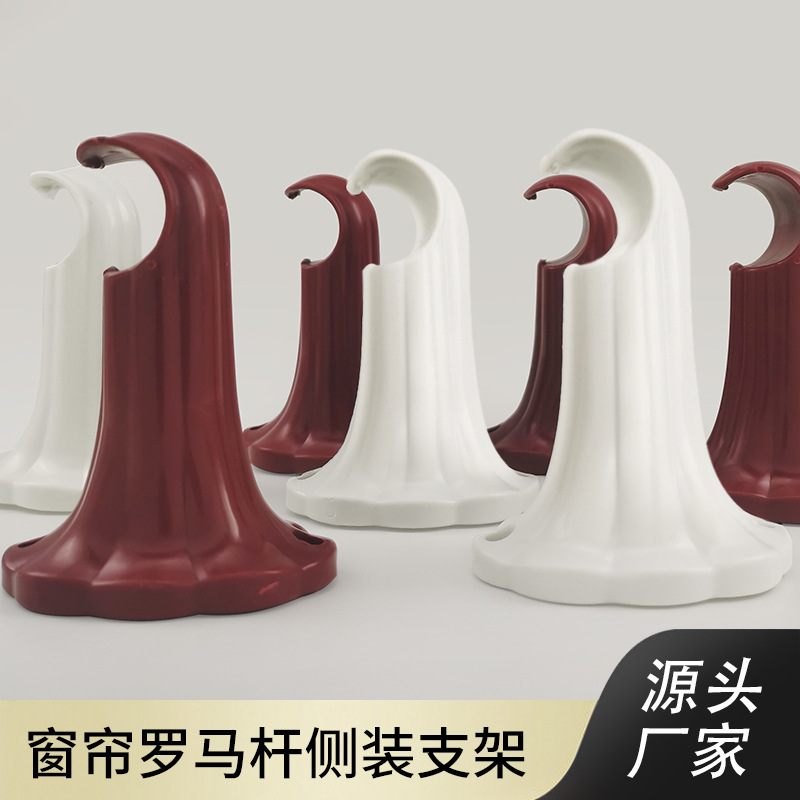 Wholesale of curtain rod bracket base, thickened aluminum alloy Roman rod top installation, extra thick fixed seat, curtain accessories Specification drawing