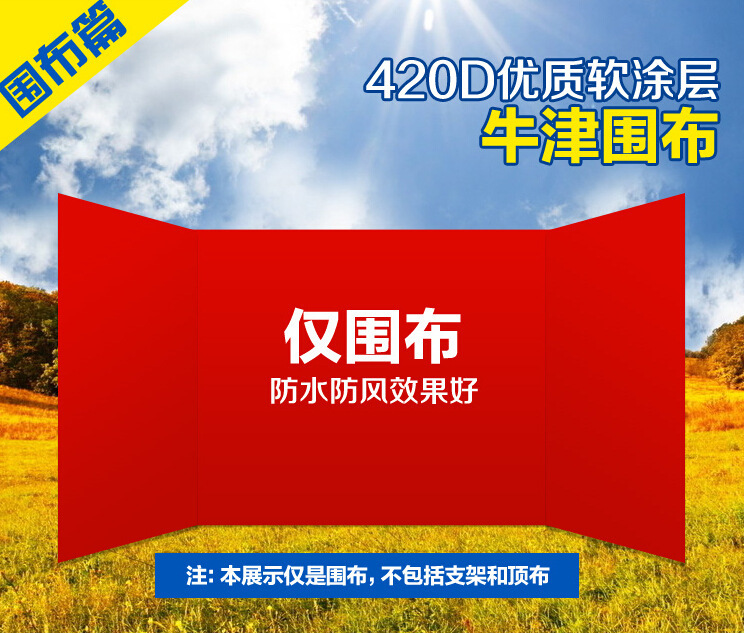 Thickened tent fabric canopy, transparent fabric, side fabric, night snack stall tent fabric details Picture