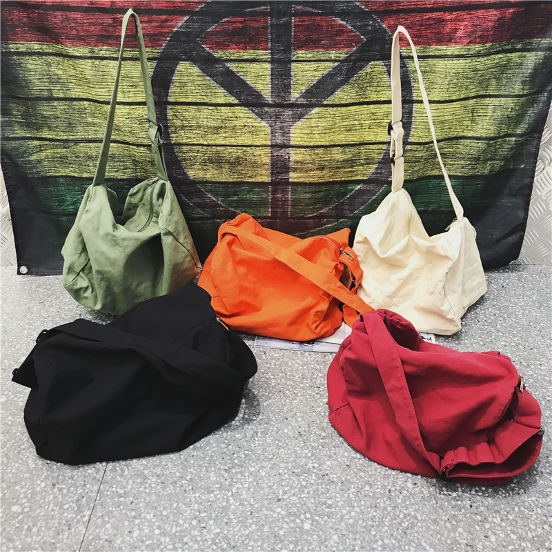 Original women's bag, retro artistic washed canvas bag, single-shoulder bag, simple large-capacity crossbody bag, shopping cloth bag women's bag details Picture