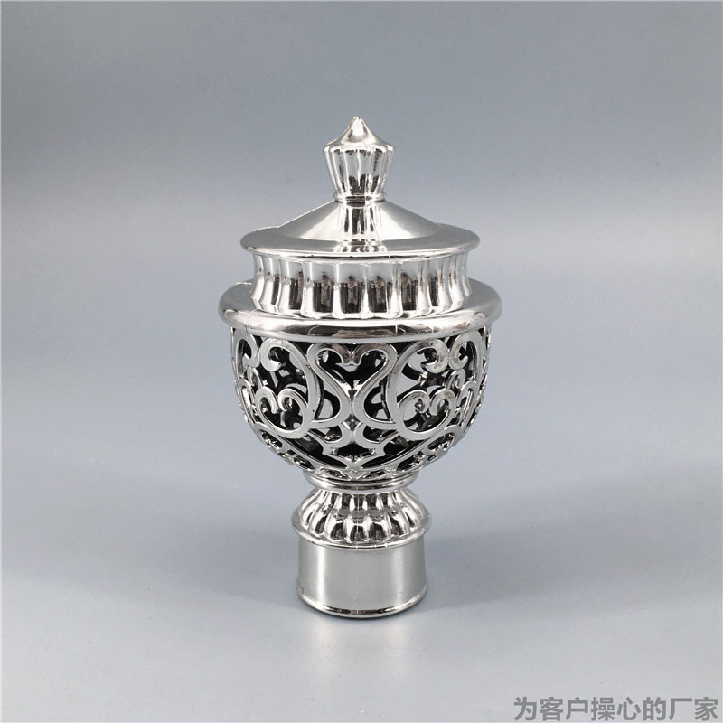 Curtain rod hollowed-out plug, Roman rod head curtain, old-fashioned Roman rod plug curtain, gauze curtain decorative plug Specification drawing