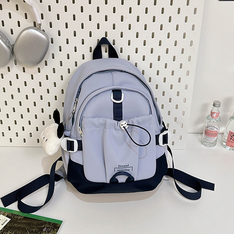 Korean-style cute mini backpack for girls, lightweight new trendy nylon small backpack, forest-themed junior high school girl schoolbag Specification drawing