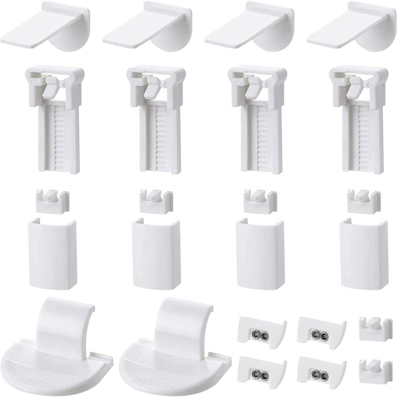 Cross-border 4 groups of 24 pieces of pleated curtain accessories DIY pleated curtain assembly accessories curtain replacement accessories full figure