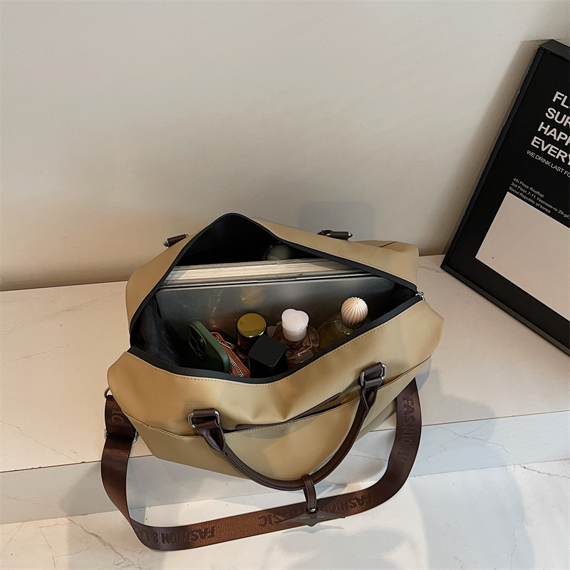 Cross-border simple, large-capacity, stretchable travel bag, short business trip carry-on bag, travel storage and fitness bag Specification drawing