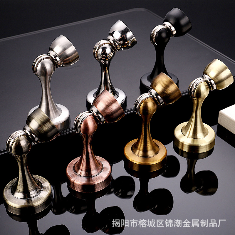 304 stainless steel door stop, no need for drilling, strong magnetic door, anti-collision home hardware door and window accessories, door top, door stop details Picture