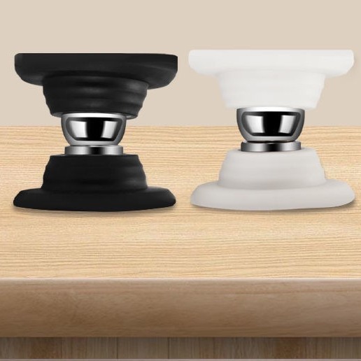 Short silicone door stop, no-drilling anti-collision door stop, bathroom door stop, behind the door, household nail-free anti-collision device for doors and Windows Application Scenario