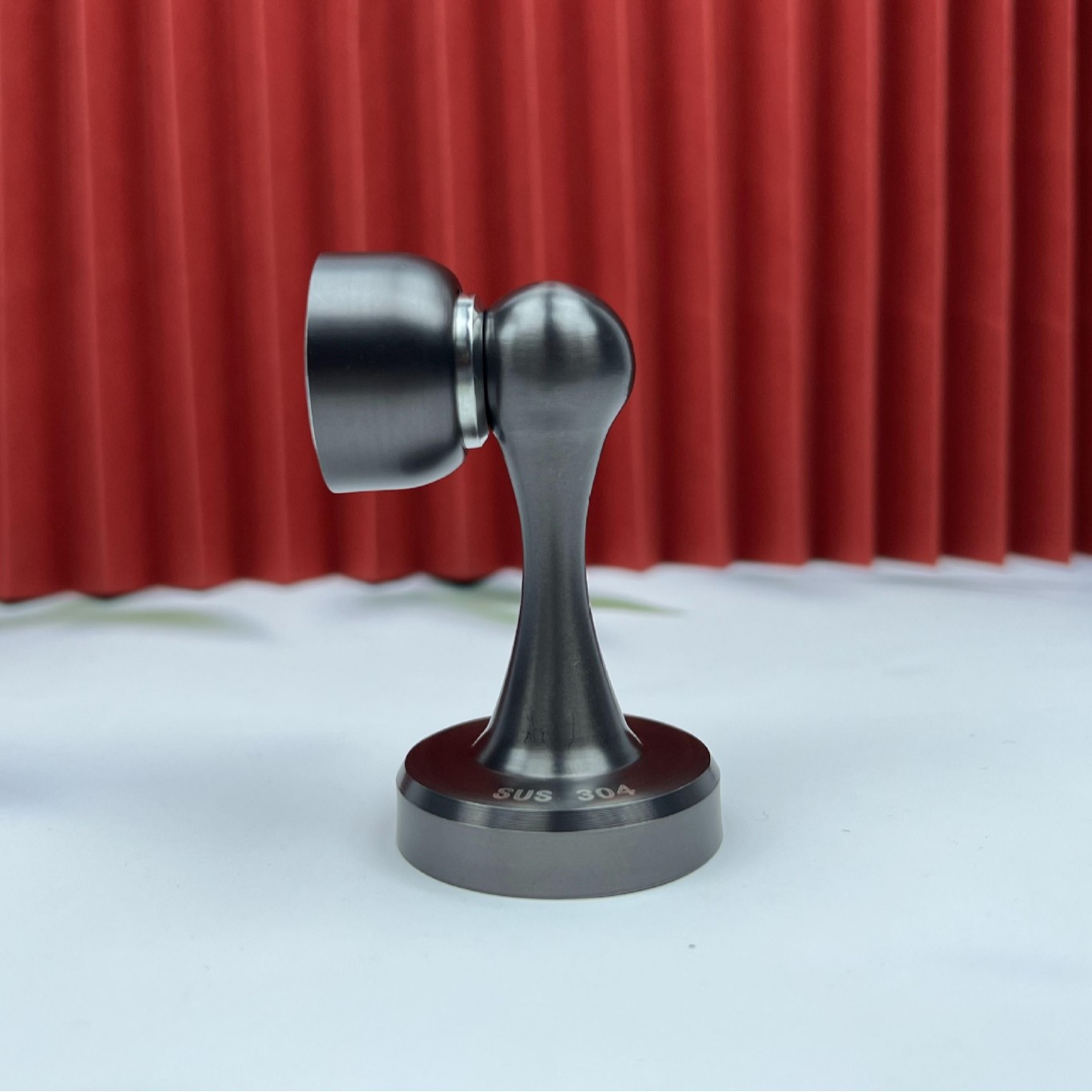Factory wholesale engineering door stops: 304 stainless steel car side door stops, anti-collision buffer perforated 304 strong magnetic high-end door stops details Picture