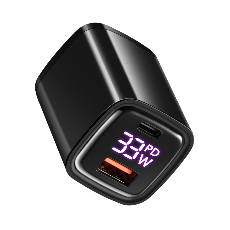 The 30w PD fast charging smart digital display charging head is suitable for Apple 15 and iPhone chargers and is compatible with Android devices Specification drawing