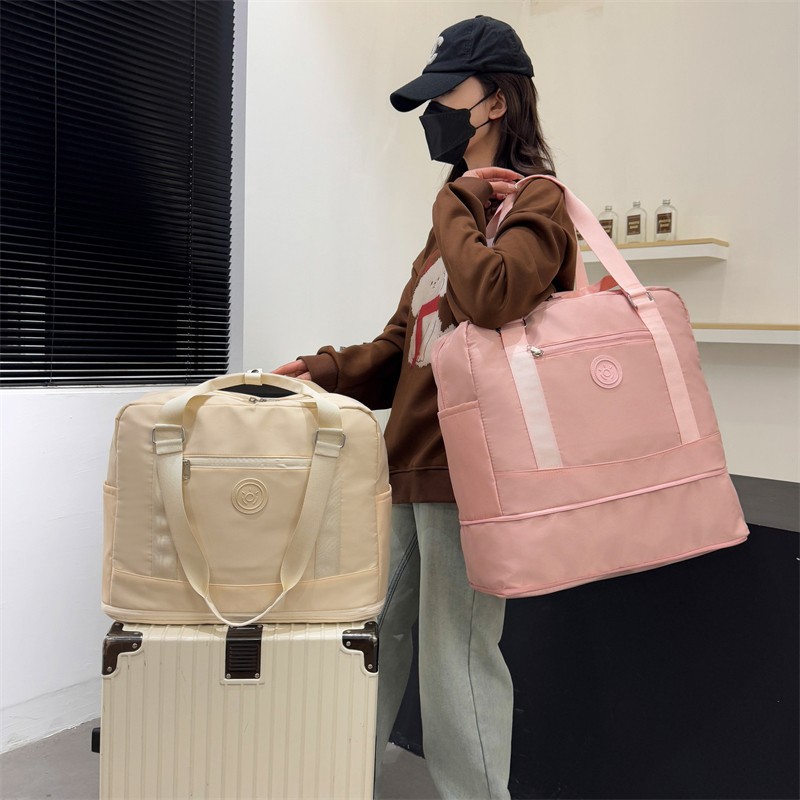 New expandable travel bag for women, large-capacity long and short distance lightweight luggage bag, Oxford cloth durable home storage bag details Picture