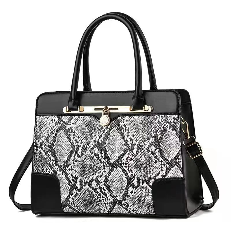 Women's leopard print bag, 2022 new trendy, fashionable and elegant handbag, crossbody bag, middle-aged large-capacity mom bag full figure