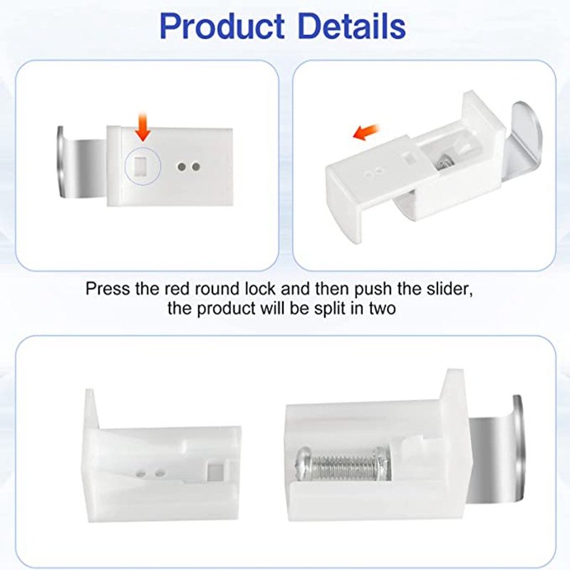 Cross-border retail 20MM pleated curtain L-shaped bracket fixing accessories, pleated curtain assembly and installation parts, curtain accessories Application Scenario