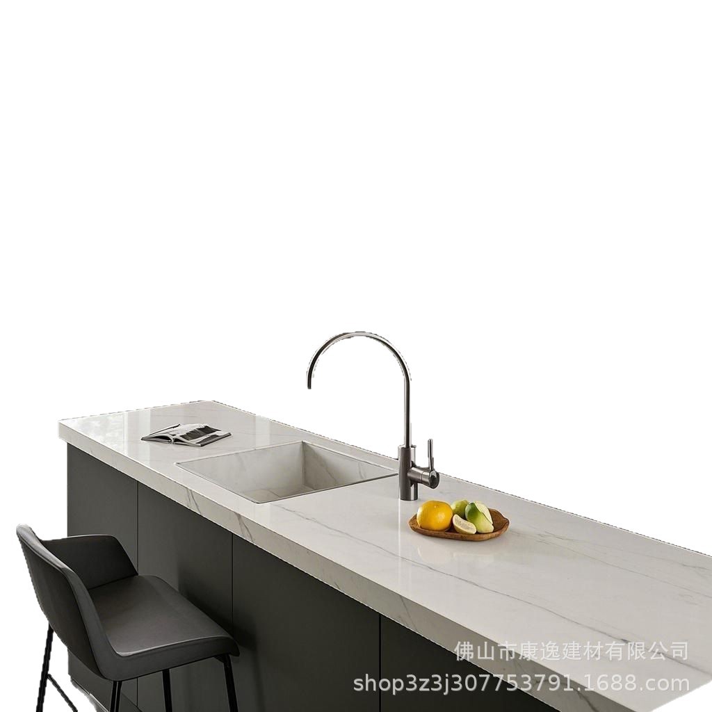 Acrylic artificial stone, quartz stone patterned plate kitchen countertop manufacturer wholesale, foreign trade processing Item Picture