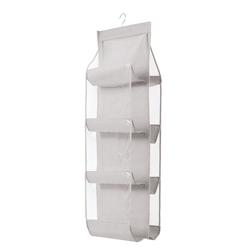 Bag storage, wall-mounted fabric home wardrobe, kitchen and clothing storage bag, storage rack behind the door, dormitory wonder Item Picture