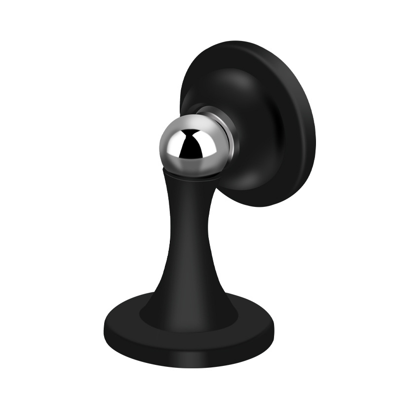 Silicone door stopper without perforation, a rear anti-collision tool for the main entrance door, a buffer against door collision, and magnetic attraction on the top of the door Item Picture