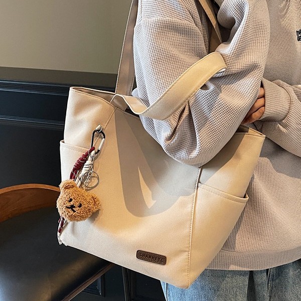 New 2025 Large Tote bag, versatile, multi-pocket, large-capacity women's bag, multi-functional women's bag, simple single-shoulder armpit bag Specification drawing