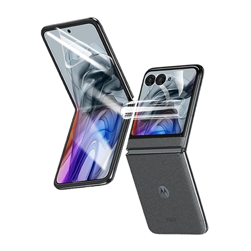 The front and back films of the MotorolaRazr60Ultra water gel film Razr+2025 foldable phone protective film are applicable Item Picture