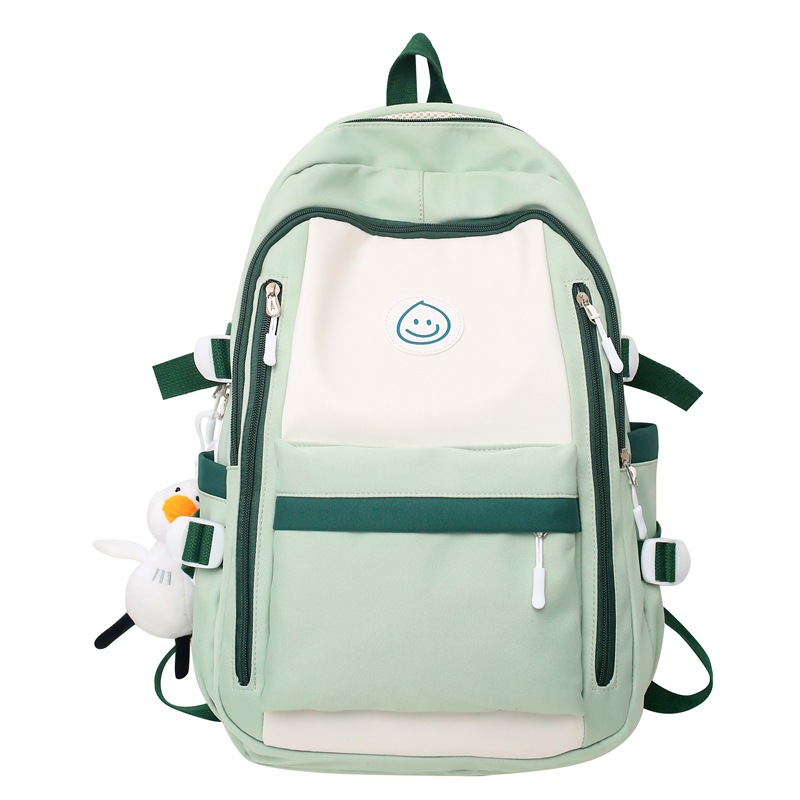 Casual backpack, large-capacity student schoolbag, fashionable high school and college student girls, high appearance level travel backpack Item Picture