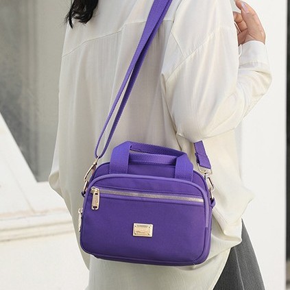 Nylon fabric women's bag 2025 Spring New Cross-border Trend Lightweight women's hand-held small bag Casual single-shoulder crossbody bag full figure
