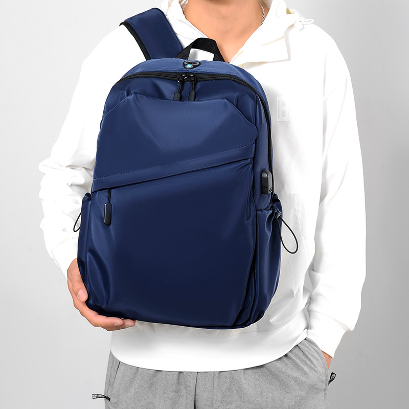 New cross-border backpack, business commuting computer bag, men's large-capacity, lightweight, simple and casual travel bag details Picture