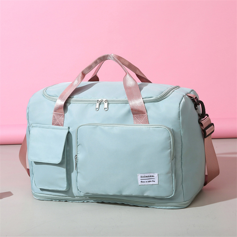 Travel bag, women's hand-held large capacity maternity bag, short-distance waterproof fitness bag, men's student luggage bag, crossbody bag details Picture
