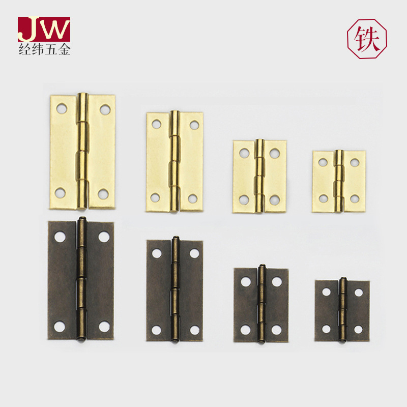 Mini right-angle small hinge jewelry box, retro folding small wooden box, packaging box, loose-leaf gift box, hinge small hinge full figure