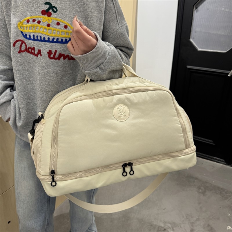Multi-functional expandable travel bag, women's short business trip set, trolley luggage bag, thickened Oxford fabric swimming and fitness bag details Picture