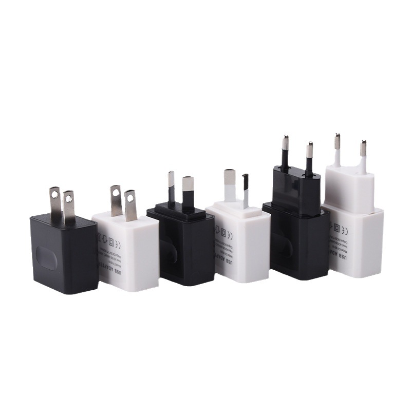 USB charger 5v1a charging head 1A US and European standard mobile phone charger, US standard direct charging black and white wholesale Item Picture