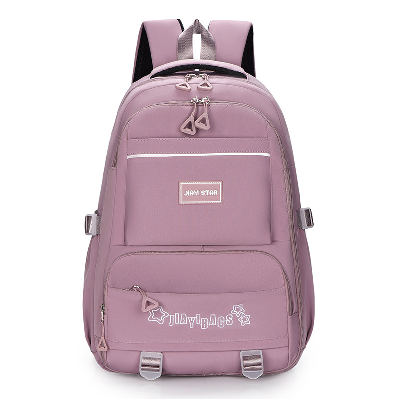 Backbag for girls, junior high school and college students, water-resistant, simple, large-capacity, multi-compartment backpack, backpack for reducing burden and protecting the spine Application Scenario