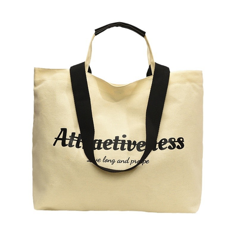 Single-shoulder bag, letter, durable, foldable tote bag, large bag, versatile, fashionable, commuting, simple, single-shoulder, casual underarm bag Item Picture