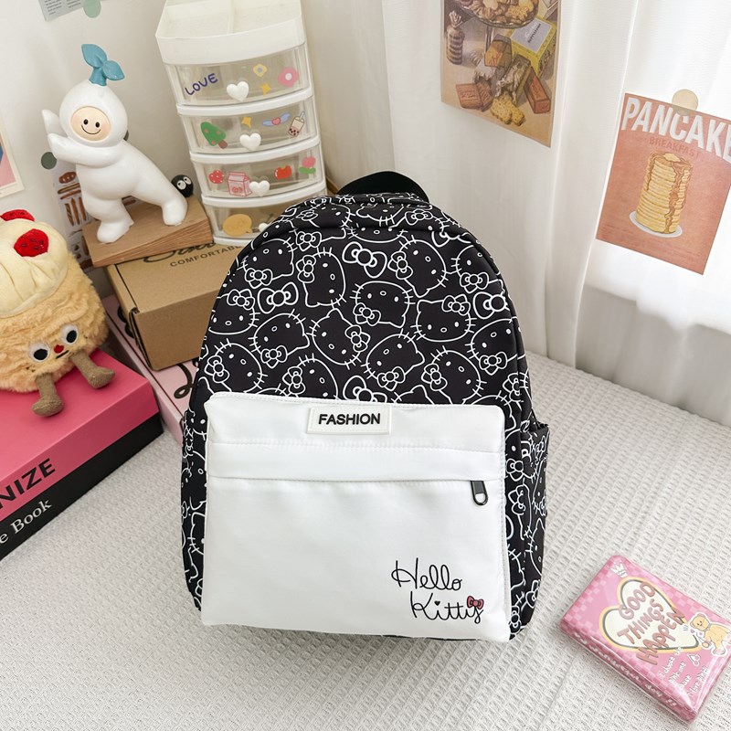 Children's schoolbags, backpacks, girls' portable, large-capacity, cute, trendy and fashionable backpacks, niche graffiti schoolbags details Picture