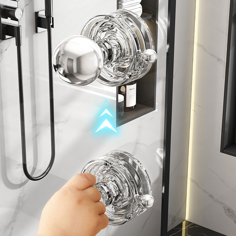 Glass sliding door handle, no need for drilling, bathroom, powerful suction cup door handle, balcony, wardrobe sliding door handle Application Scenario