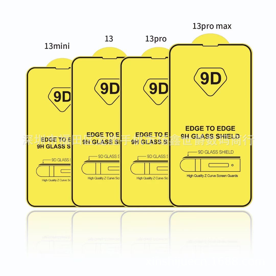16pro is suitable for Apple 16 tempered film, 9d phone film, 11 high-definition 13 full-screen iphone15 glass film wholesale Item Picture
