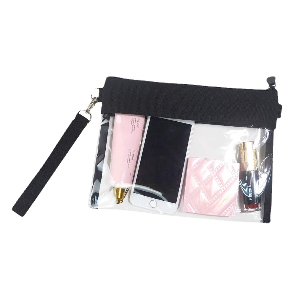 Amazon's best-selling transparent PVC crossbody cosmetic bag, stadium no-review large-capacity coin purse, waterproof storage bag Item Picture