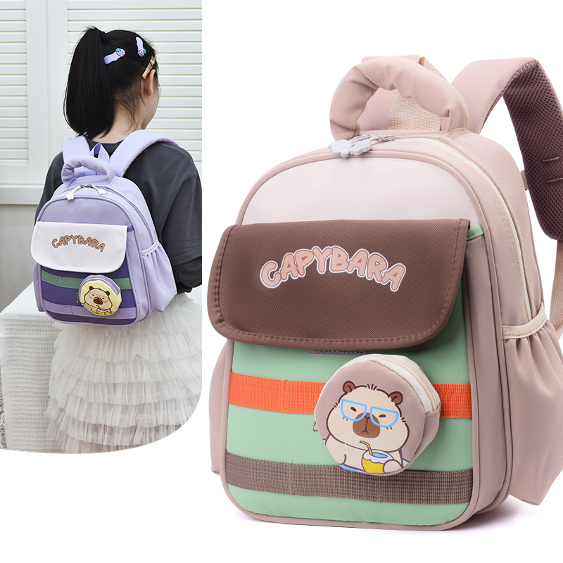 Kai Ai Kindergarten Schoolbag for boys and girls aged 3-5, small, middle and large classes, lightweight, back-protecting and load-reducing cartoon backpack Specification drawing