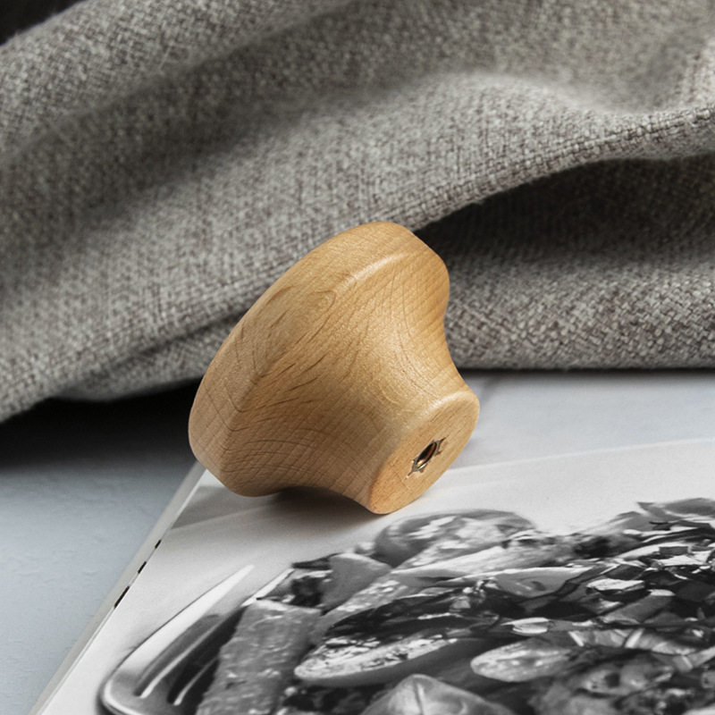 Solid wood door handles, long solid wood door handles, cabinet drawers, wardrobe cabinet doors, wooden handles, high-end cabinet handles, wood Specification drawing