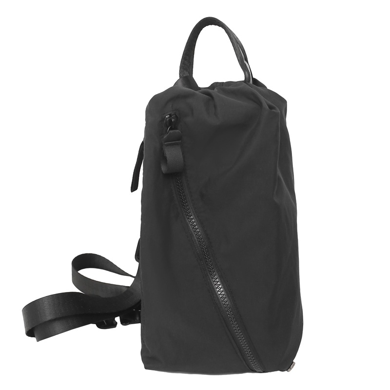 The new personalized large-capacity crossbody bag is simple and versatile. It features a solid-color niche design, a single-shoulder bag, and a casual multi-purpose backpack Item Picture