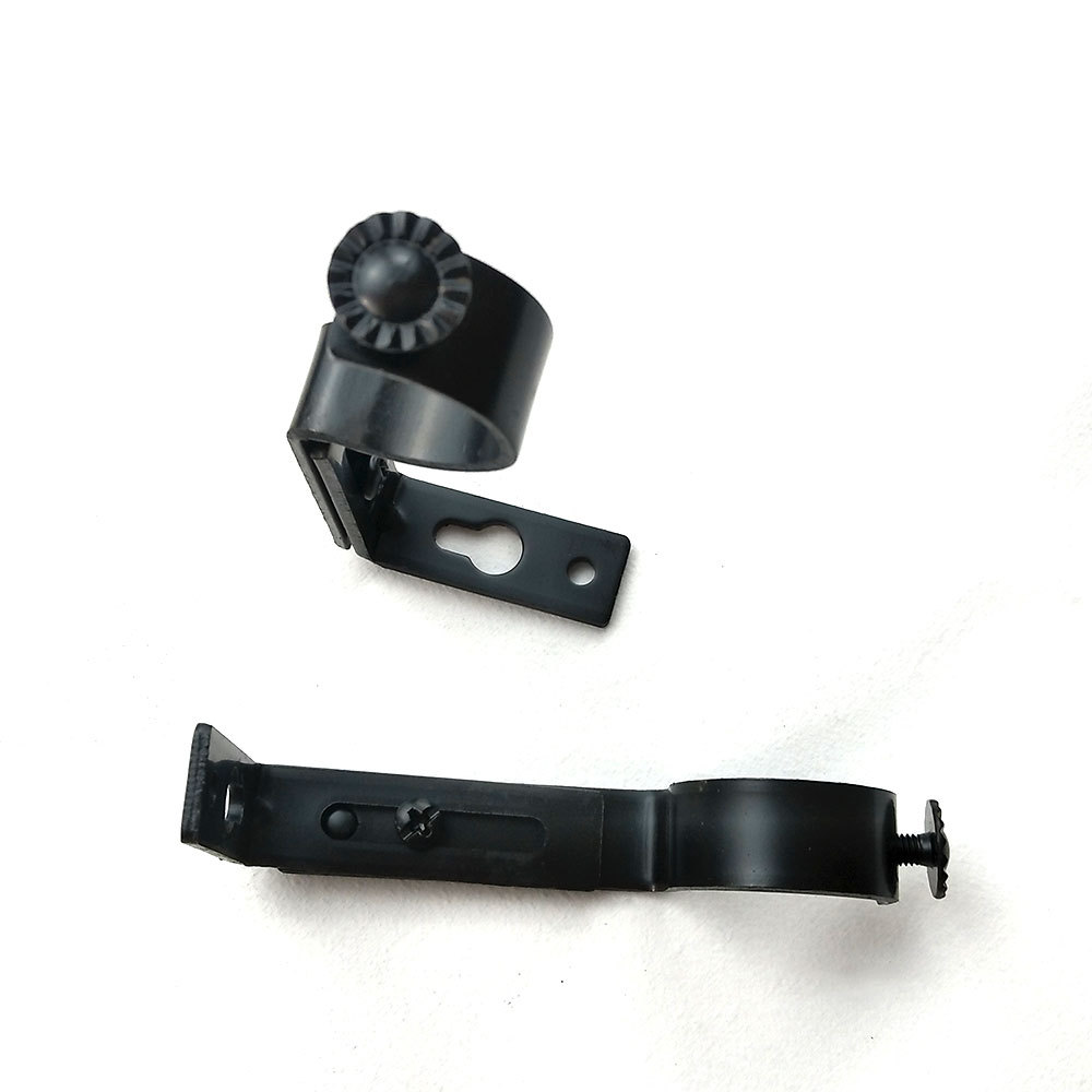 Modern and simple side-mounted curtain rod fixing accessory bracket, Roman rod, iron base frame, bracket, support frame Specification drawing