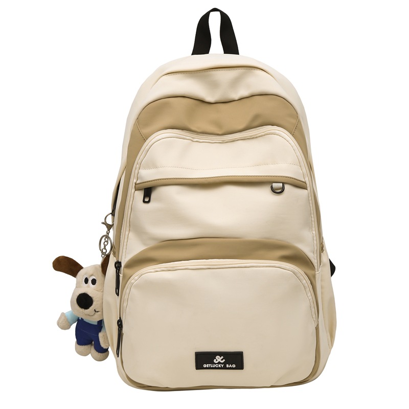 The trend of Japanese-style retro high school and junior high school schoolbags for girls, Korean-style girl backpacks for boys, and large-capacity travel backpacks for boys Item Picture
