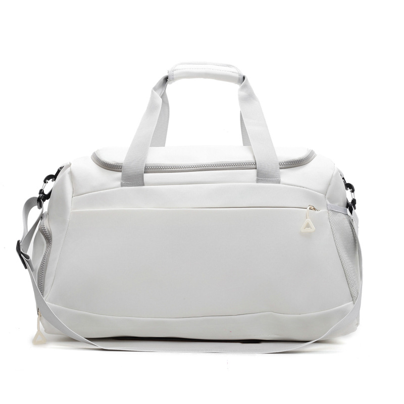 Logo-printable travel bag, large-capacity, lightweight and simple handbag, luggage bag, dry and wet separation sports and fitness bag Item Picture