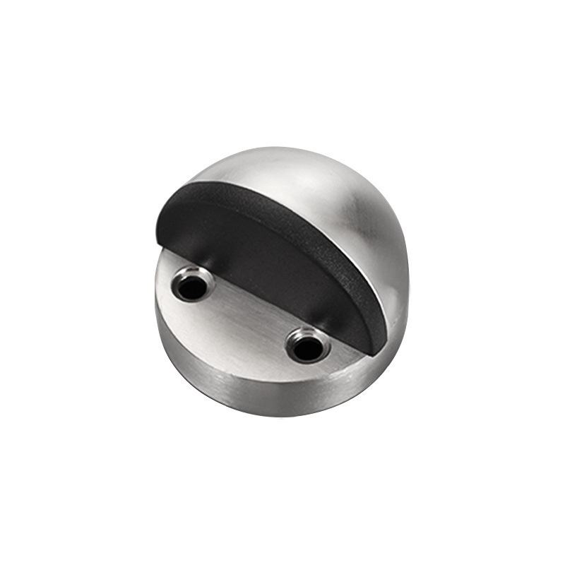 The 304 stainless steel turtle-top limiter without drilling, with magnetic door suction, anti-collision semi-circular door top and anti-collision ground suction Item Picture