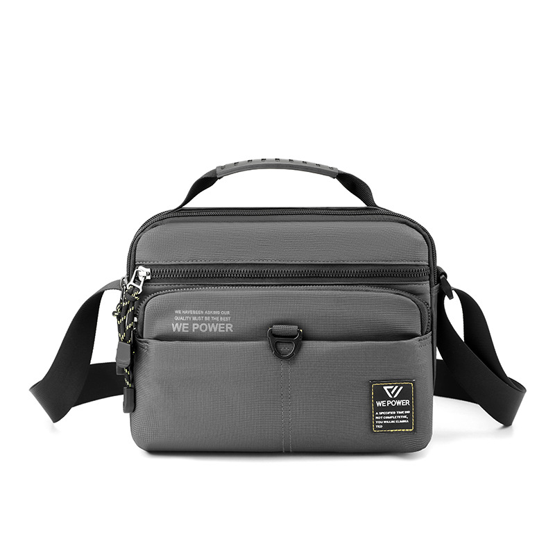 WEPOWER's new men's single-shoulder bag, outdoor casual crossbody bag, large-capacity messenger bag, and hand-held men's bag Item Picture