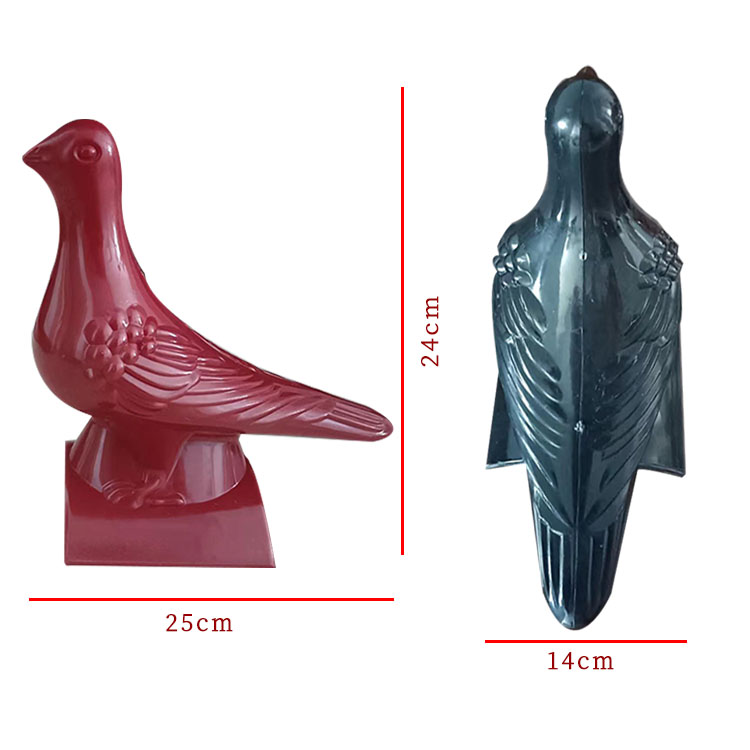 ASA Peace Dove resin tile ridge ancient building accessories Antique Chinese roof decoration dove Factory direct sales Specification drawing